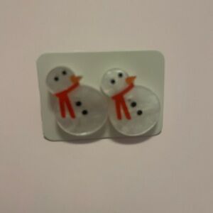 Snowman Stud Earrings
